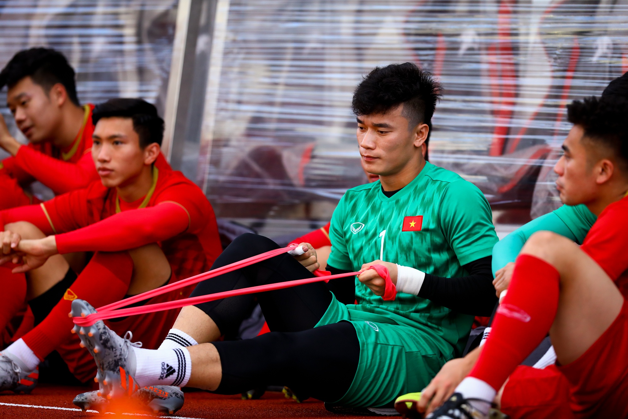 U22 Viet Nam dau tap noi bo o Manila anh 2