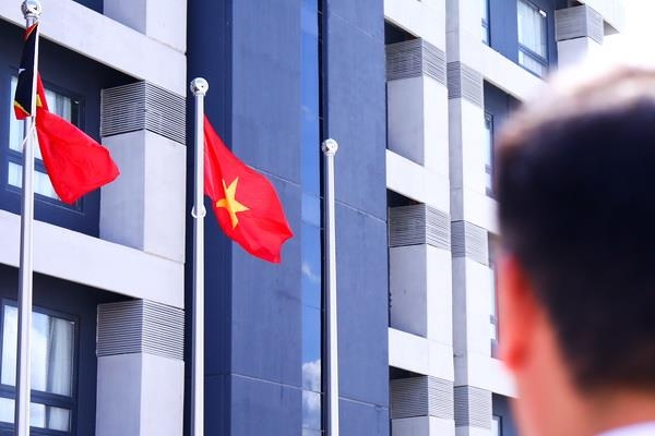 Quoc ky Viet Nam tung bay tai SEA Games 30 hinh anh