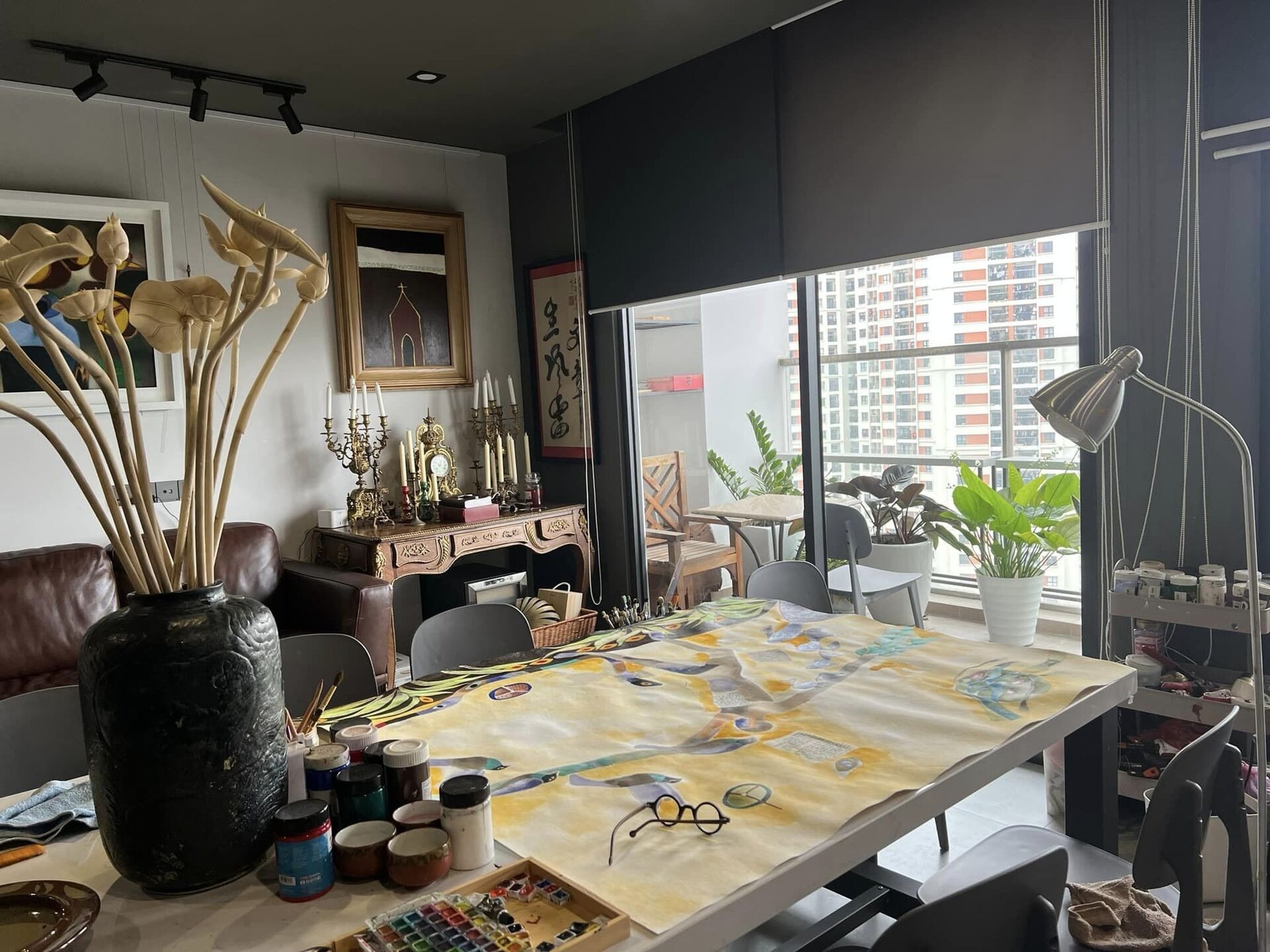 He lo can phong dac biet cua Chu tich Hoi Nha van Nguyen Quang Thieu hinh anh