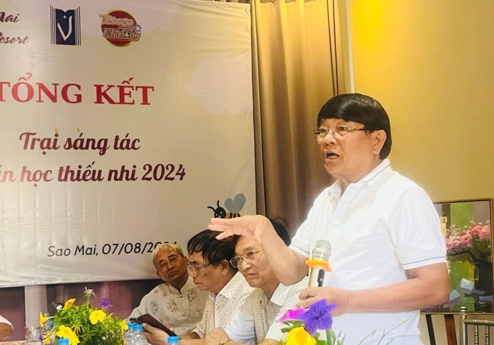 Trai sang tac Van hoc thieu nhi 2024 boi thu tac pham hinh anh