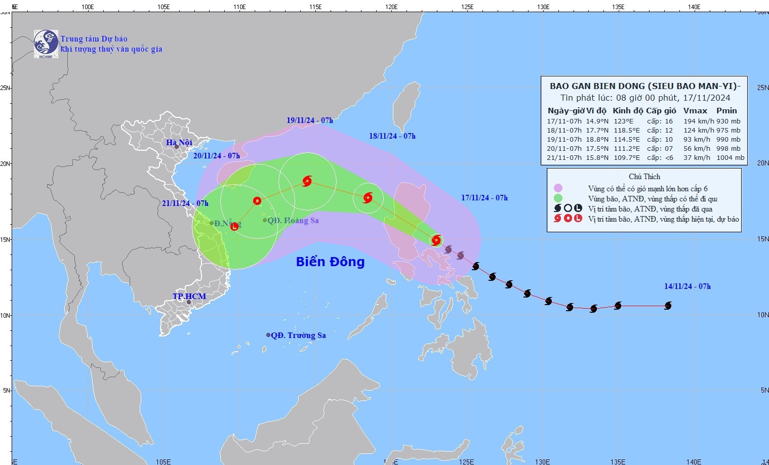 Tin moi sieu bao Man-yi du doi gan Bien Dong hinh anh