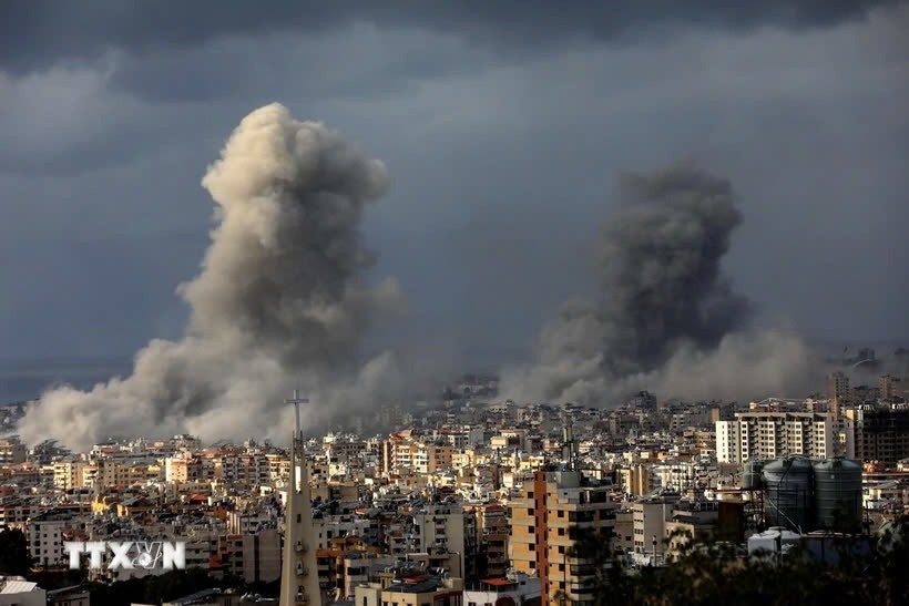 Israel ban pha mot be phong rocket di dong tai Lebanon hinh anh