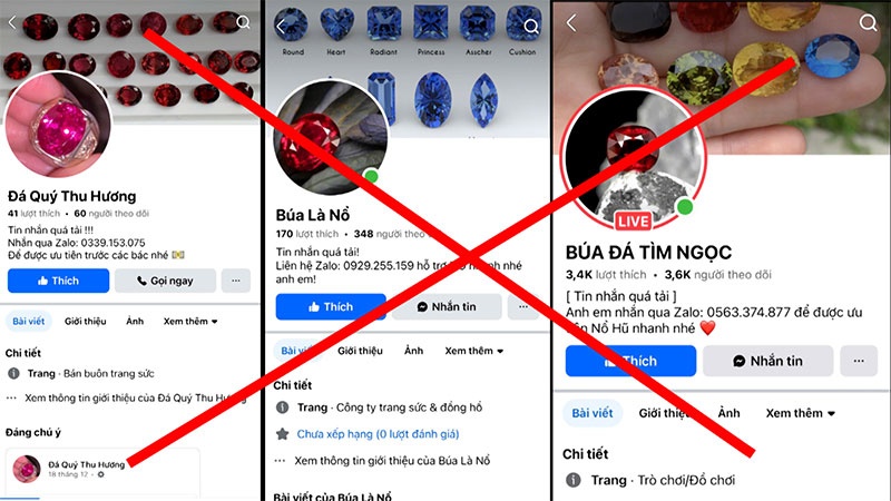 Bán đá quý giả,  Livestream lừa đảo ảnh 1 Ban da quy gia,  Livestream lua dao anh 1