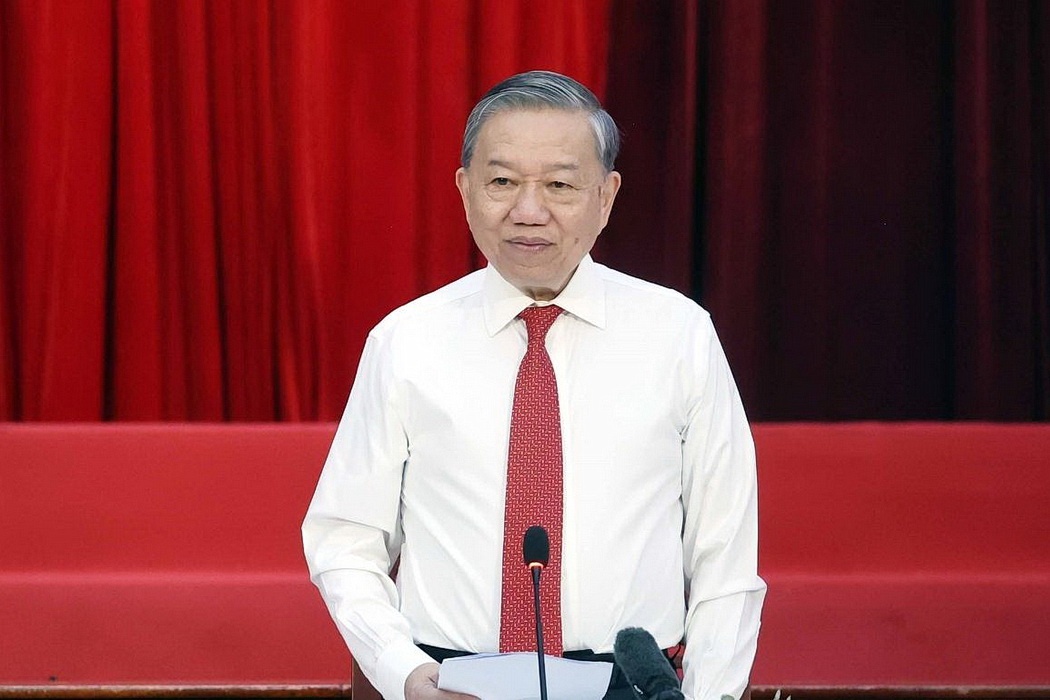 Toan van Phat bieu cua Tong Bi thu khi gap mat cac lao thanh Cach mang hinh anh