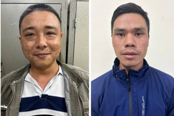 Khoi to 2 bi can mua ban trai phep thong tin tai khoan ngan hang hinh anh