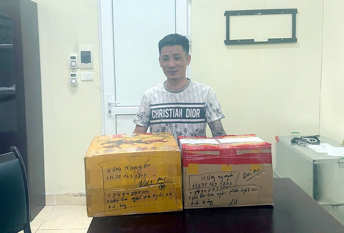 4 kg ma tuy,  Qua duong hang khong anh 1