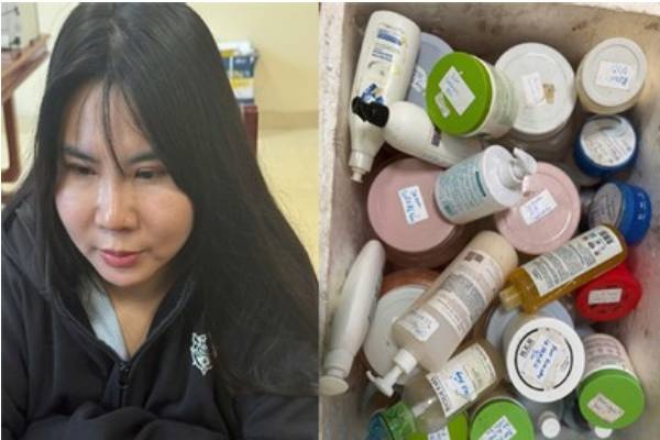 Triet pha co so san xuat, buon ban so luong lon my pham gia hinh anh