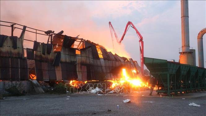 Vu chay lon,  Hung Yen anh 1