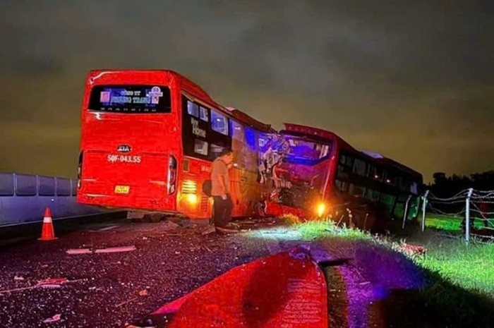 Tuyen an 2 tai xe trong vu tai nan tren cao toc Vinh Hao - Phan Thiet hinh anh