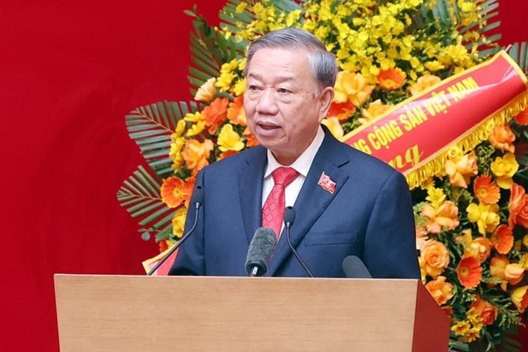 Phat bieu cua Tong Bi thu tai Dai hoi Dang bo Cong an Trung uong hinh anh