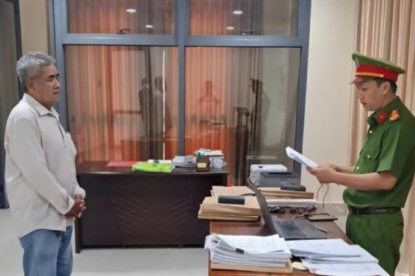 Khoi to giam doc cong ty co hanh vi tron thue hinh anh