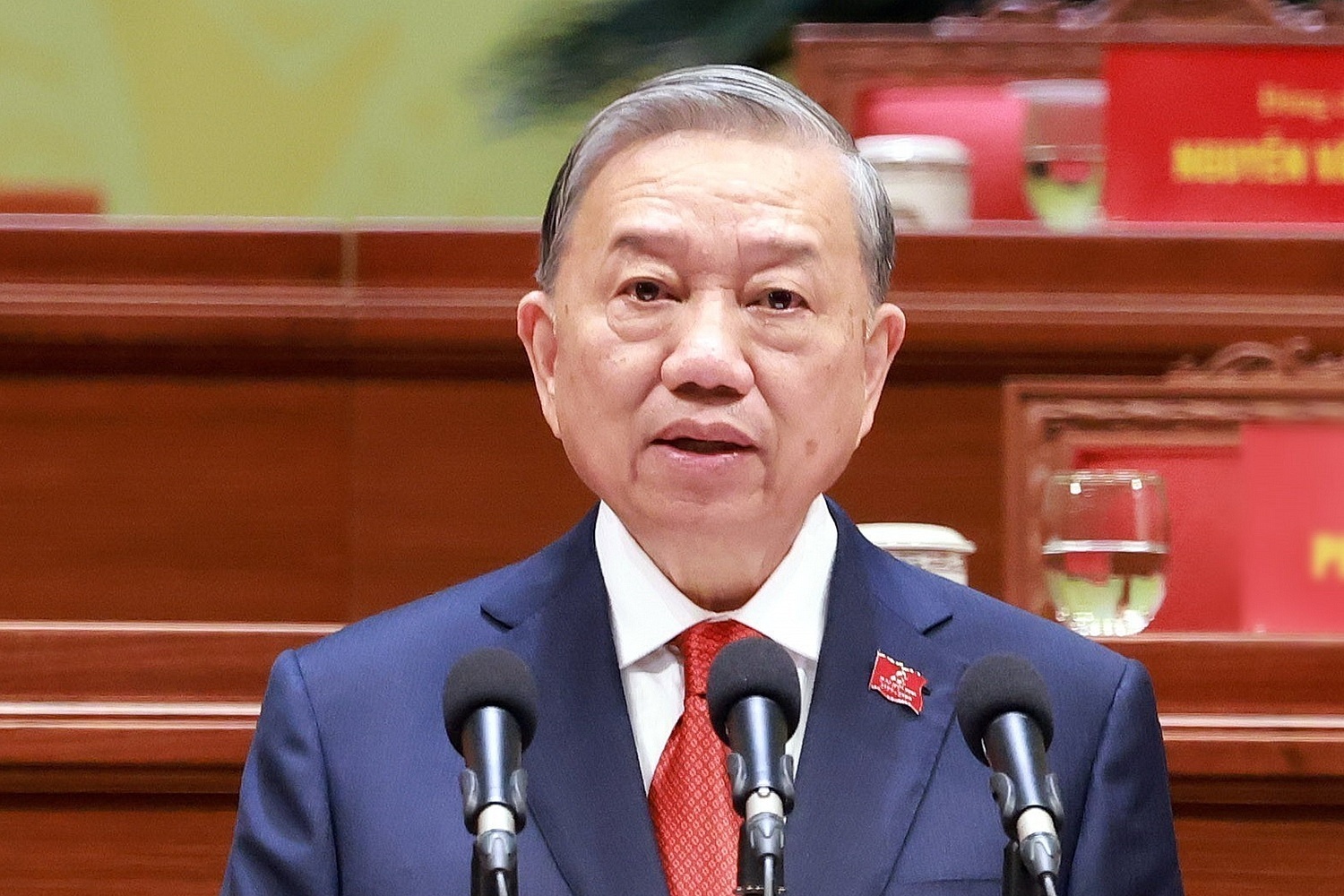 Dien van cua Tong Bi thu To Lam tai Be mac Dai hoi XIV cua Dang hinh anh