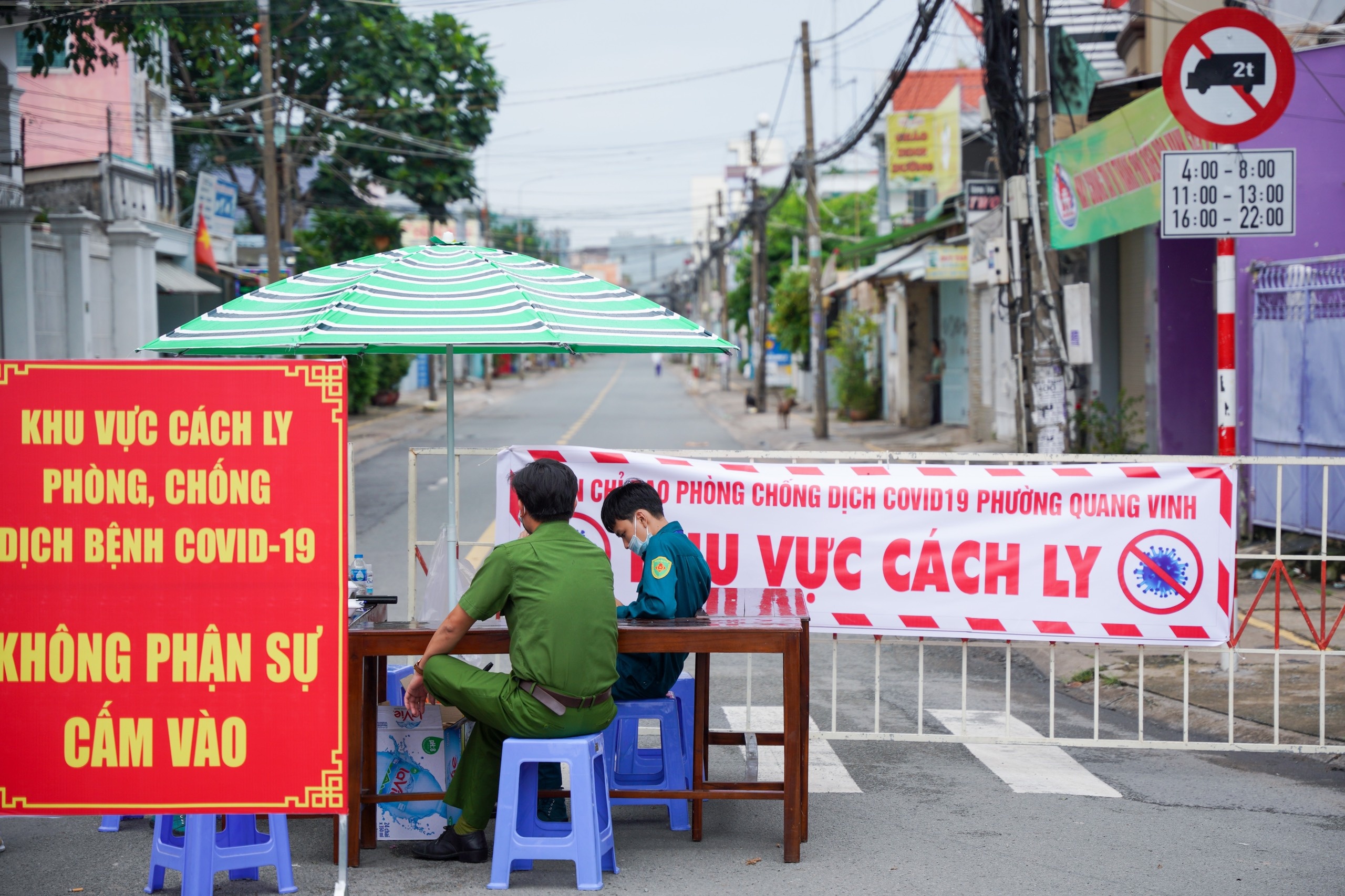 Phong toa mot duong tai Dong Nai anh 1