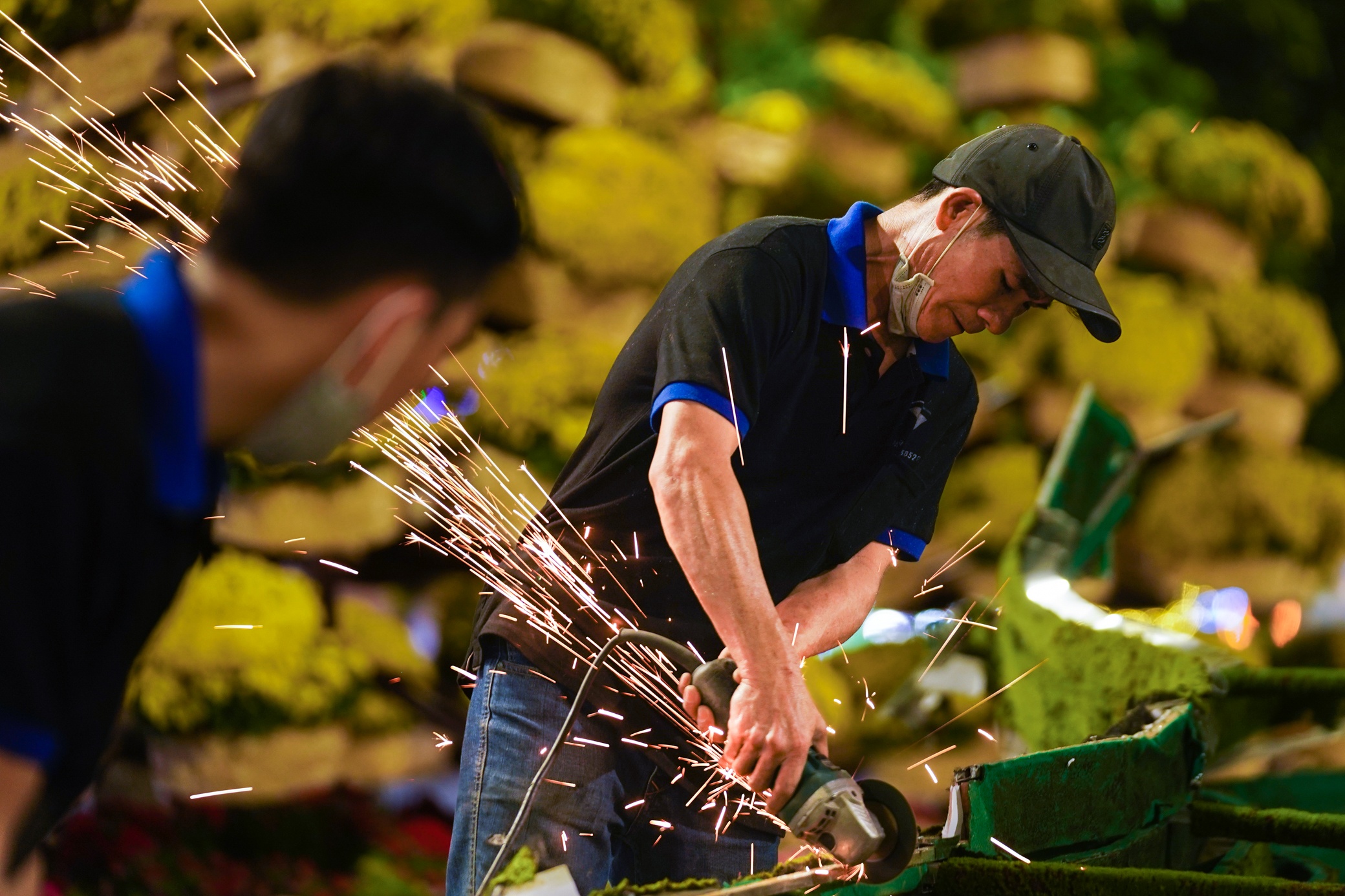 Don dep duong hoa Nguyen Hue anh 5