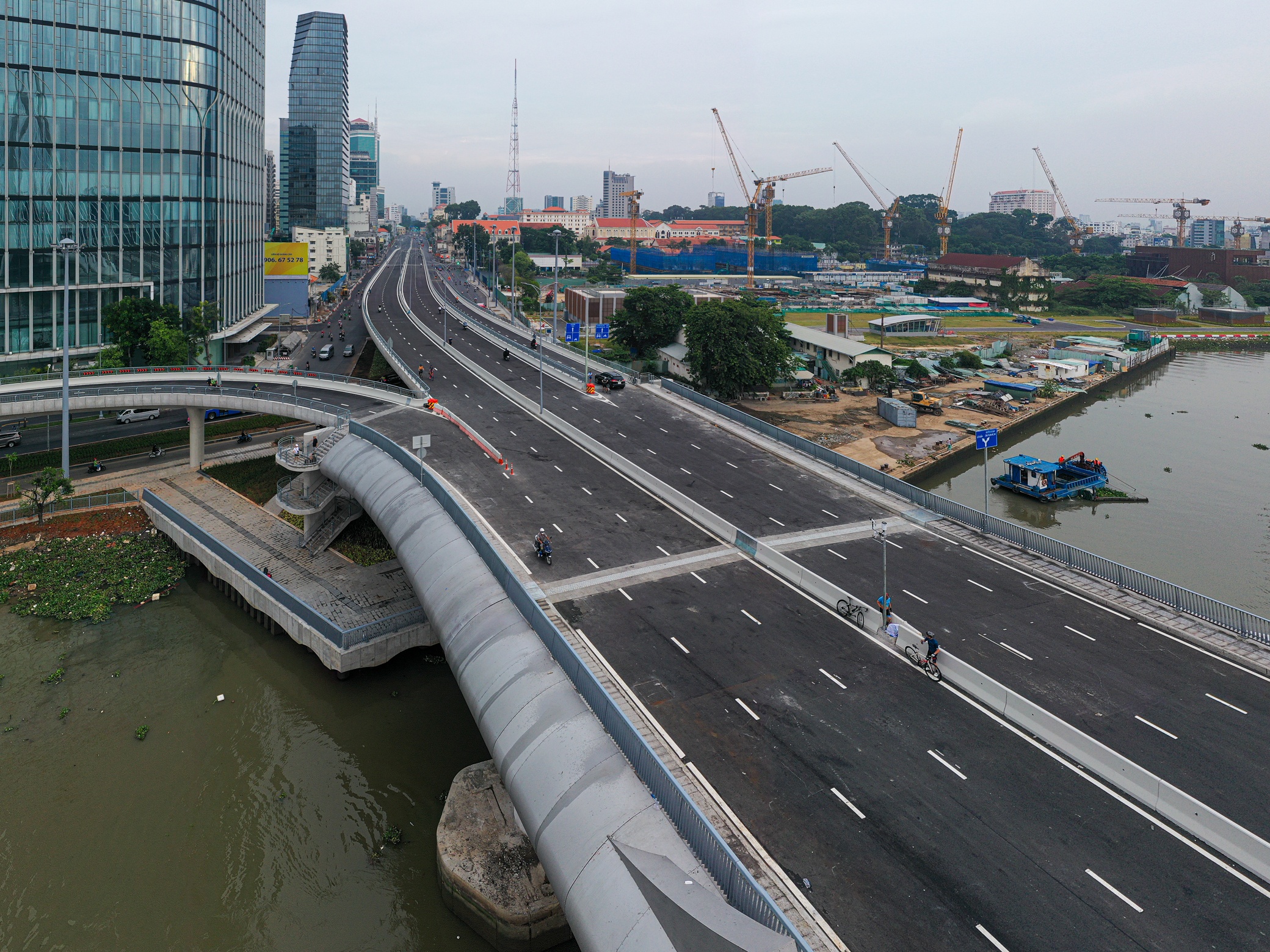 cầu Thủ Thiêm 2 trước và sau khi hoàn thành ảnh 8 cau Thu Thiem 2 truoc va sau khi hoan thanh anh 8