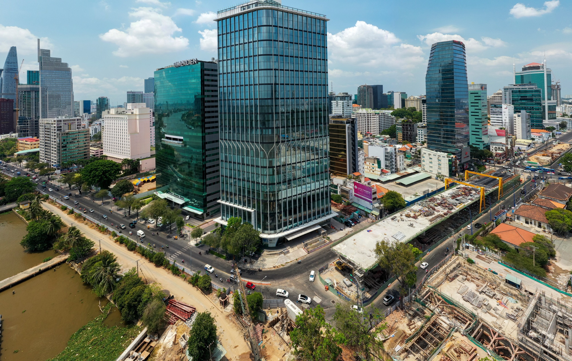 cầu Thủ Thiêm 2 trước và sau khi hoàn thành ảnh 13 cau Thu Thiem 2 truoc va sau khi hoan thanh anh 13