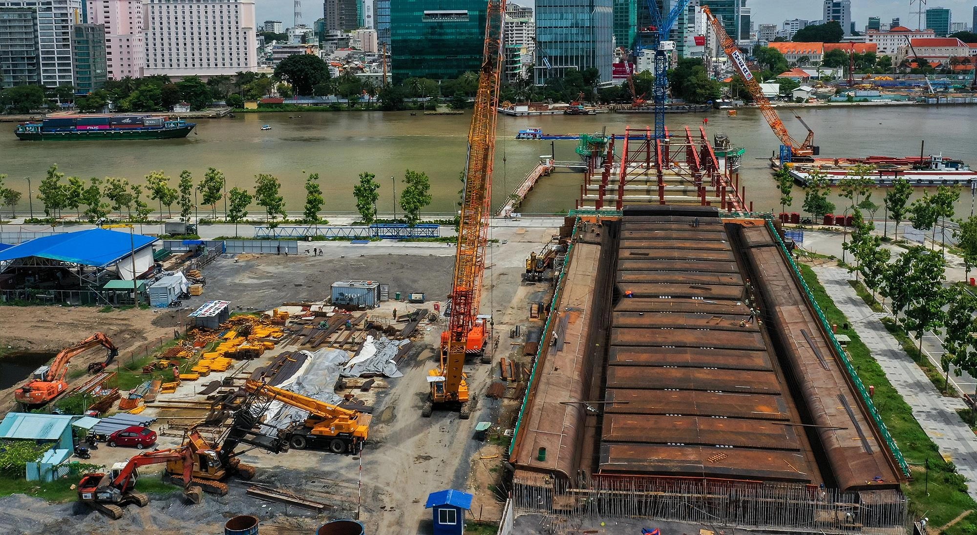 cầu Thủ Thiêm 2 trước và sau khi hoàn thành ảnh 5 cau Thu Thiem 2 truoc va sau khi hoan thanh anh 5