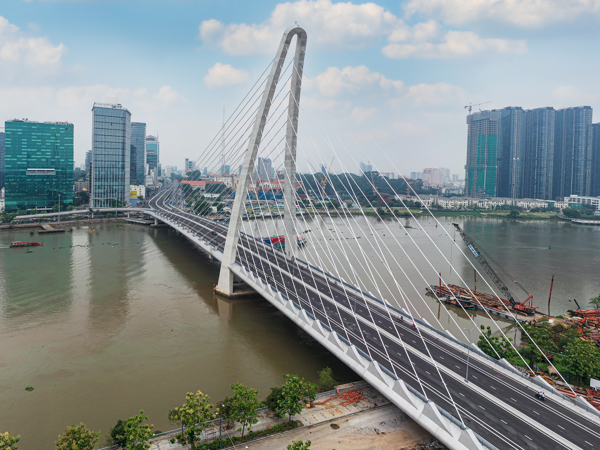 cầu Thủ Thiêm 2 trước và sau khi hoàn thành ảnh 4 cau Thu Thiem 2 truoc va sau khi hoan thanh anh 4