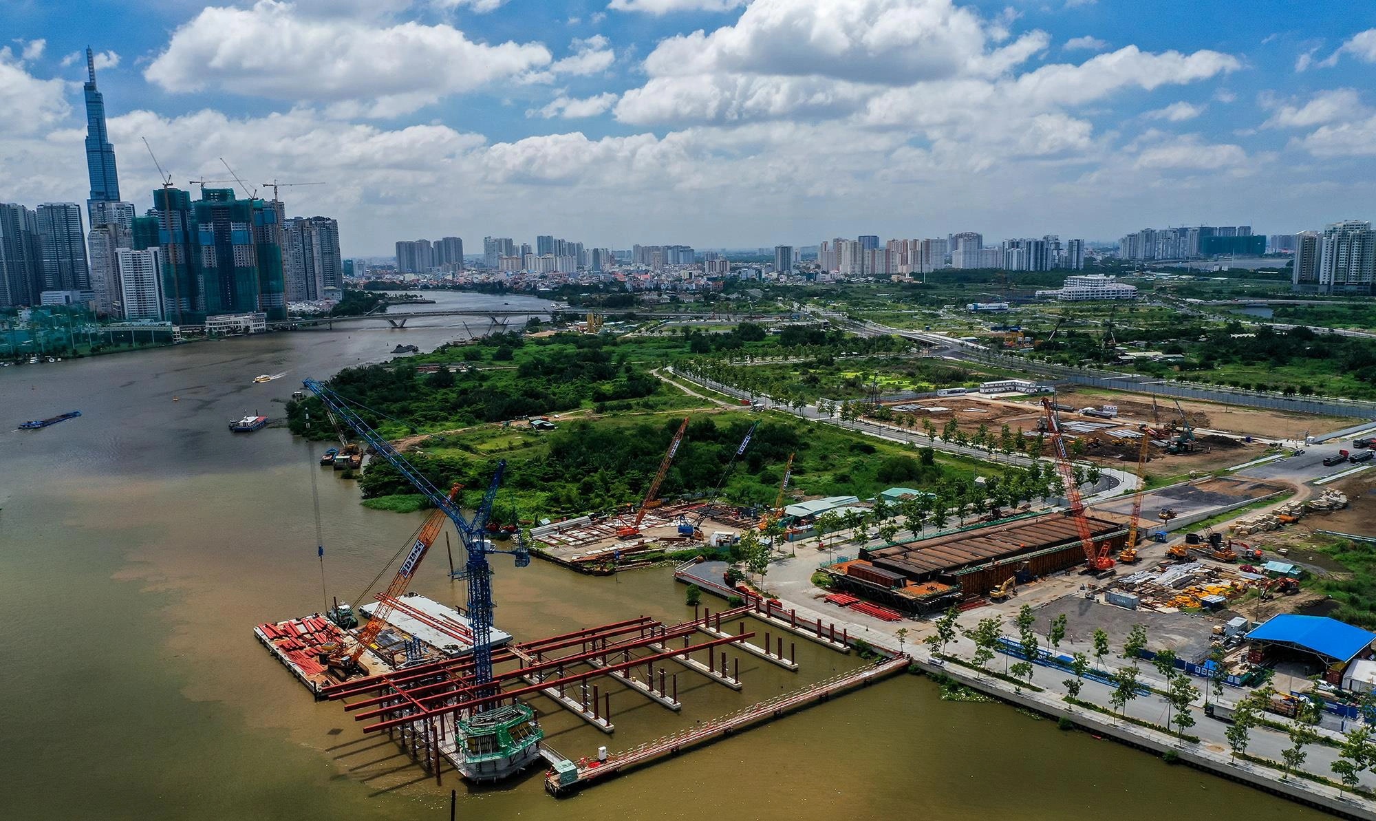 cầu Thủ Thiêm 2 trước và sau khi hoàn thành ảnh 1 cau Thu Thiem 2 truoc va sau khi hoan thanh anh 1