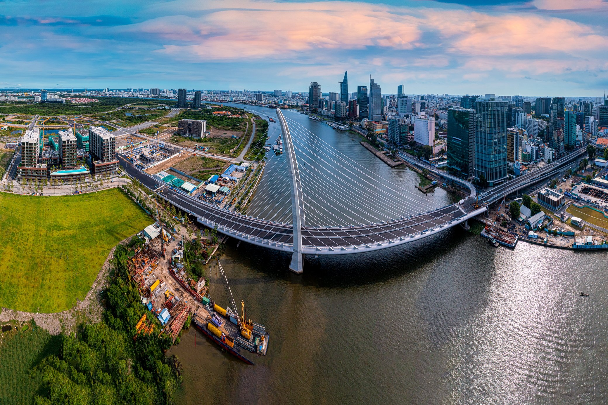 cầu Thủ Thiêm 2 trước và sau khi hoàn thành ảnh 18 cau Thu Thiem 2 truoc va sau khi hoan thanh anh 18