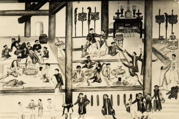 Vi ruou vua mat nuoc, quan thu nhau hinh anh