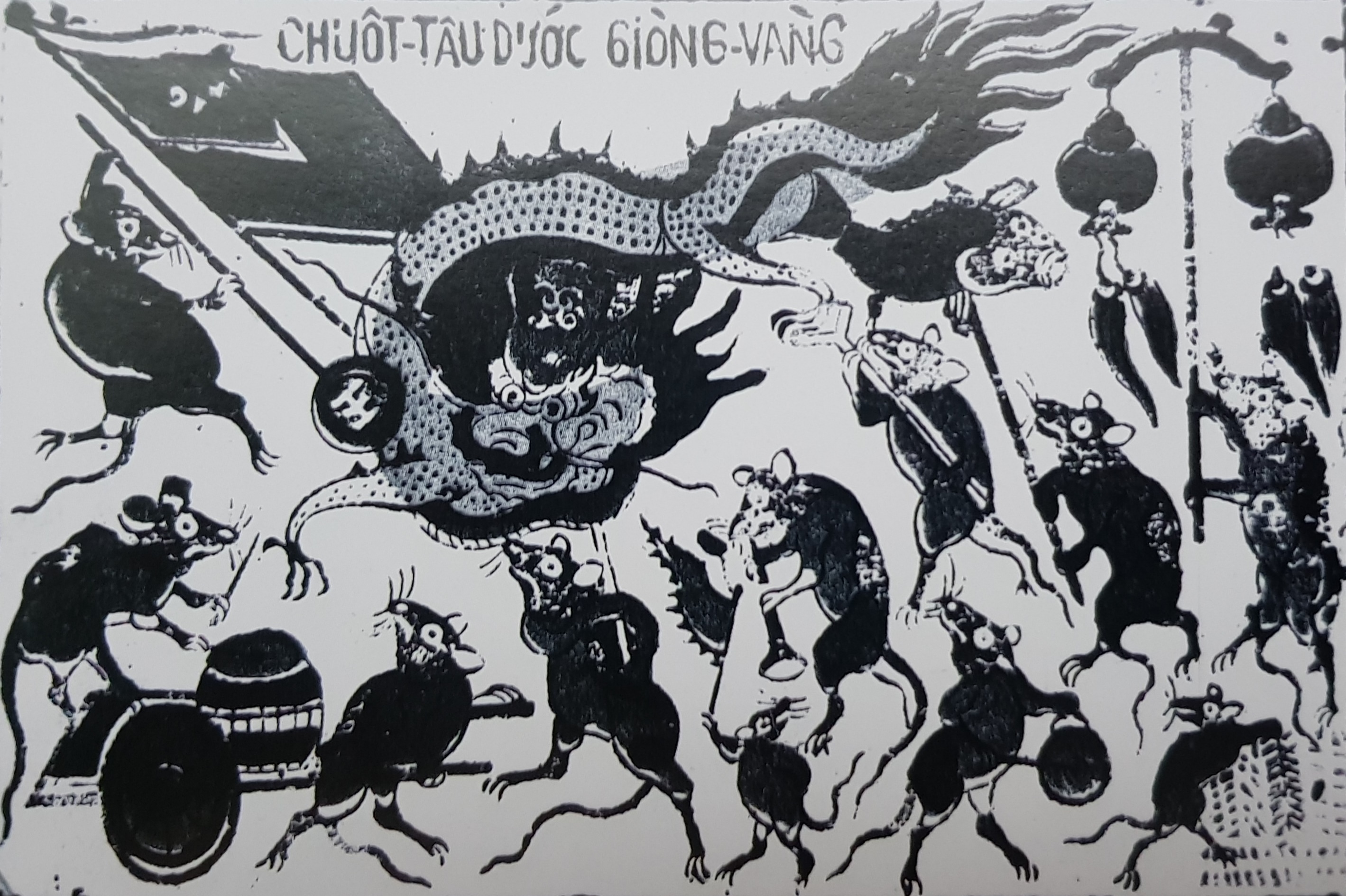 Nhung buc tranh dan gian ve chuot doc dao hinh anh