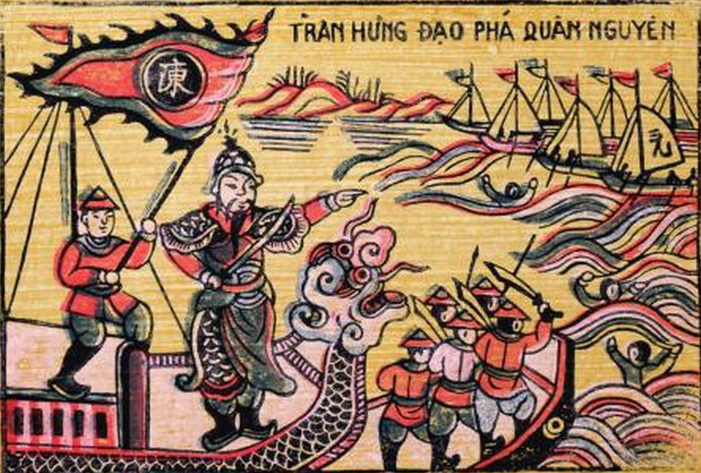 Chien dia Bach Dang nam 1288, hai vua Tran bat song O Ma Nhi hinh anh