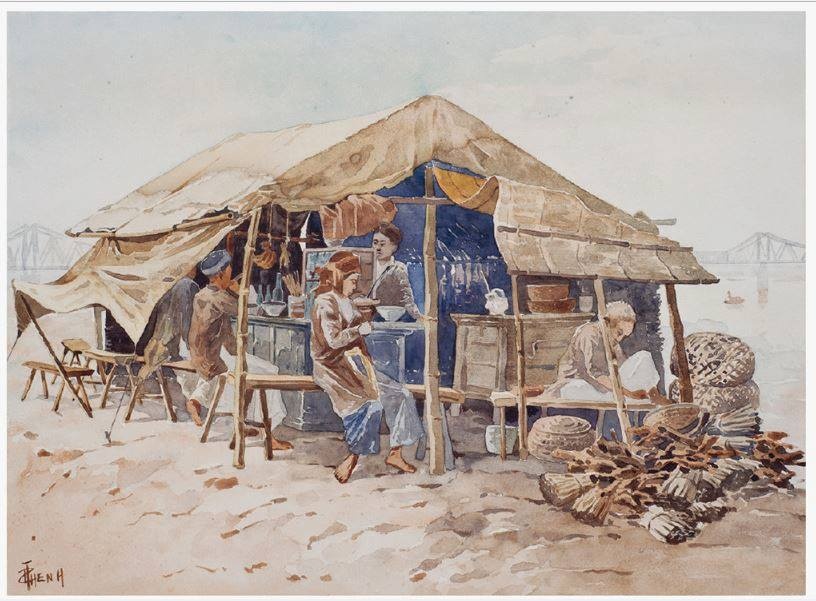 Dung di canh sinh hoat thoi xua qua tranh Thang Tran Phenh anh 2