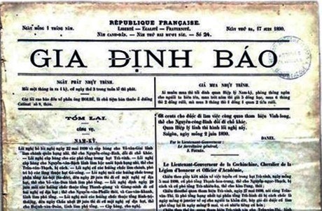 Cuoi the ky 19, to bao Viet ngu dau tien o Viet Nam ra doi tai Nam Ky hinh anh
