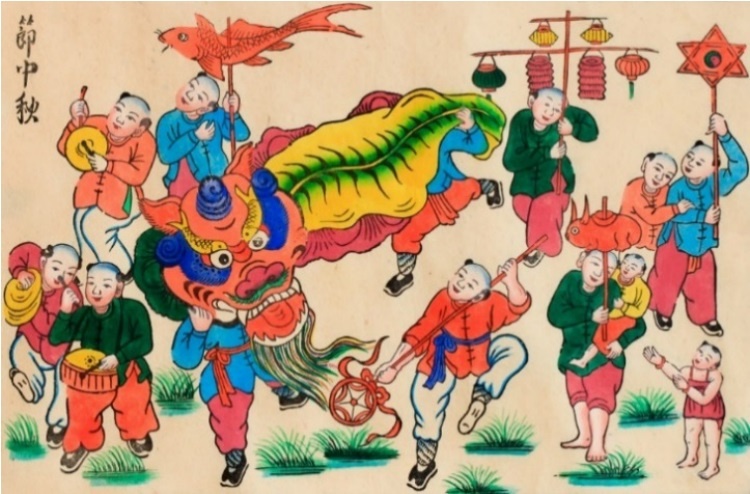 Da dang chu de trong tranh dan gian Hang Trong anh 3