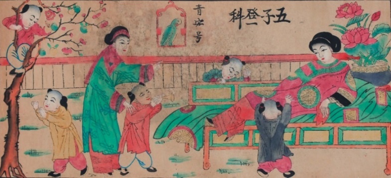 Da dang chu de trong tranh dan gian Hang Trong anh 7