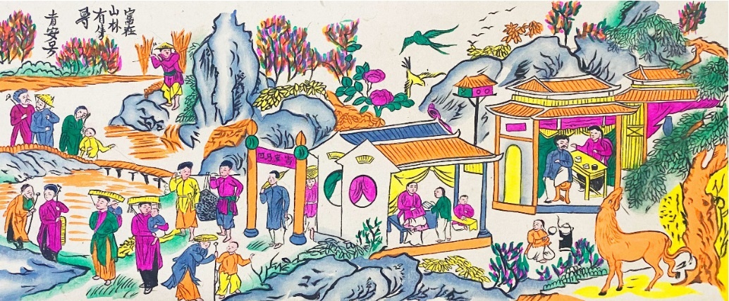 Da dang chu de trong tranh dan gian Hang Trong anh 5