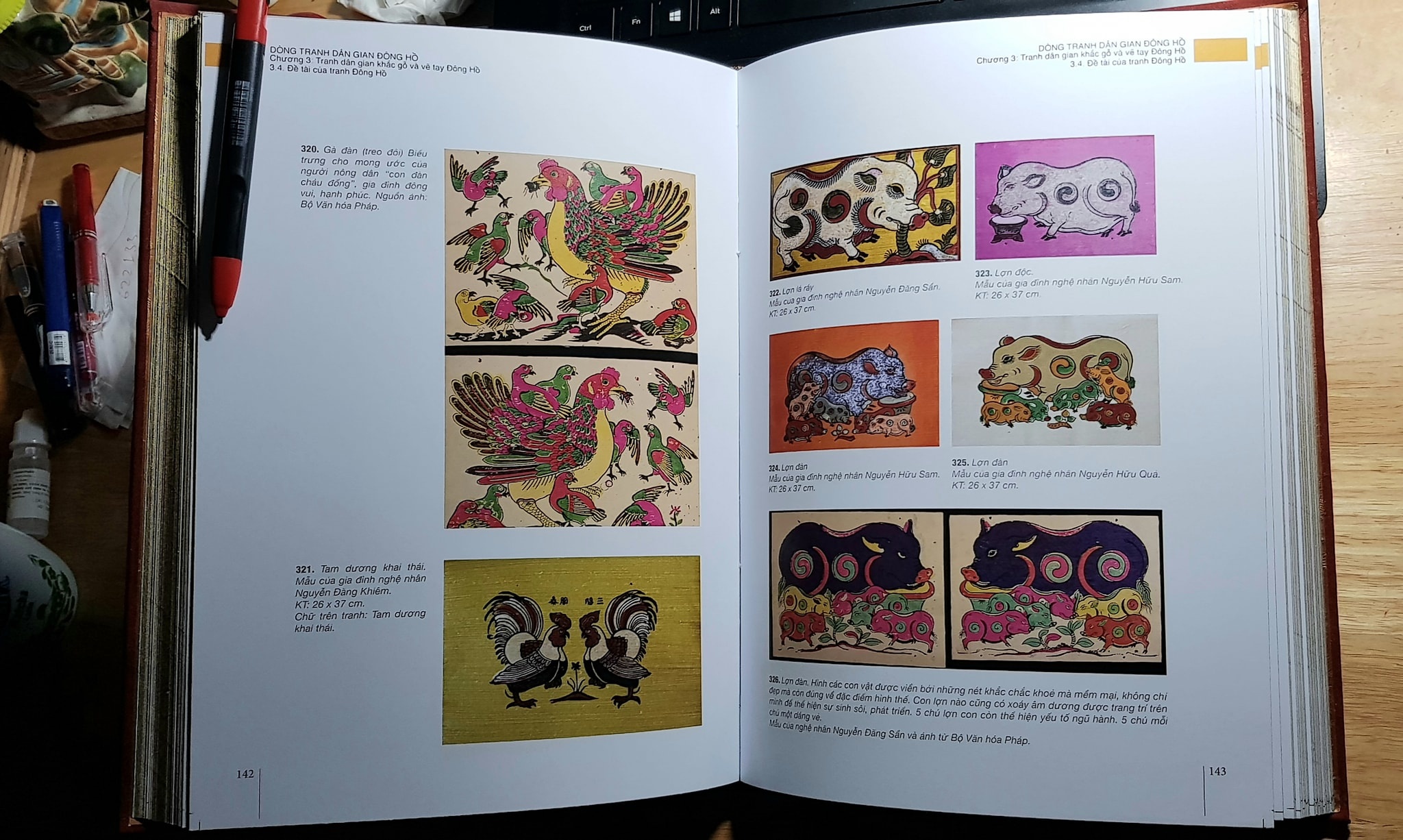 tranh dan gian Dong Ho anh 4