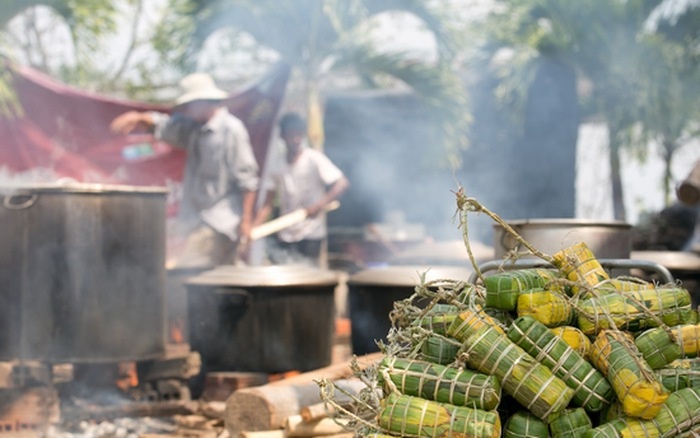 Don banh tet duom huong vi miet Hau Giang hinh anh