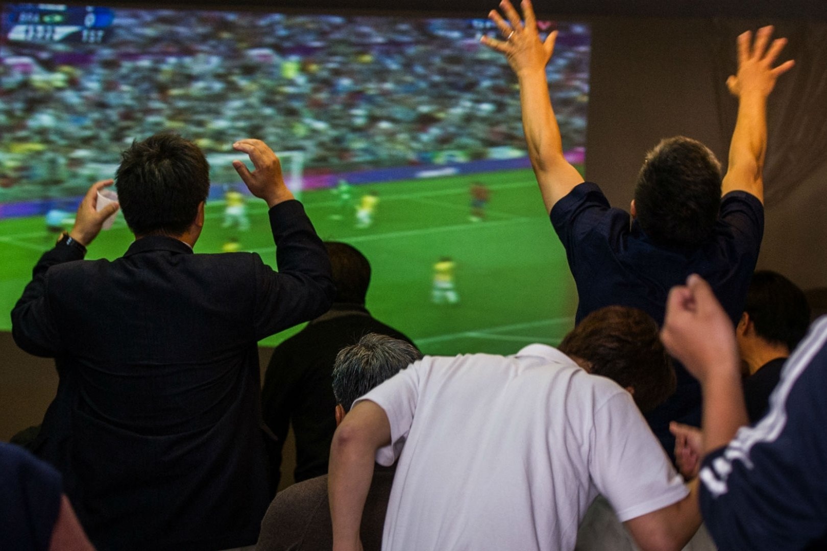 Sam may chieu, TV man hinh lon de xem World Cup hinh anh