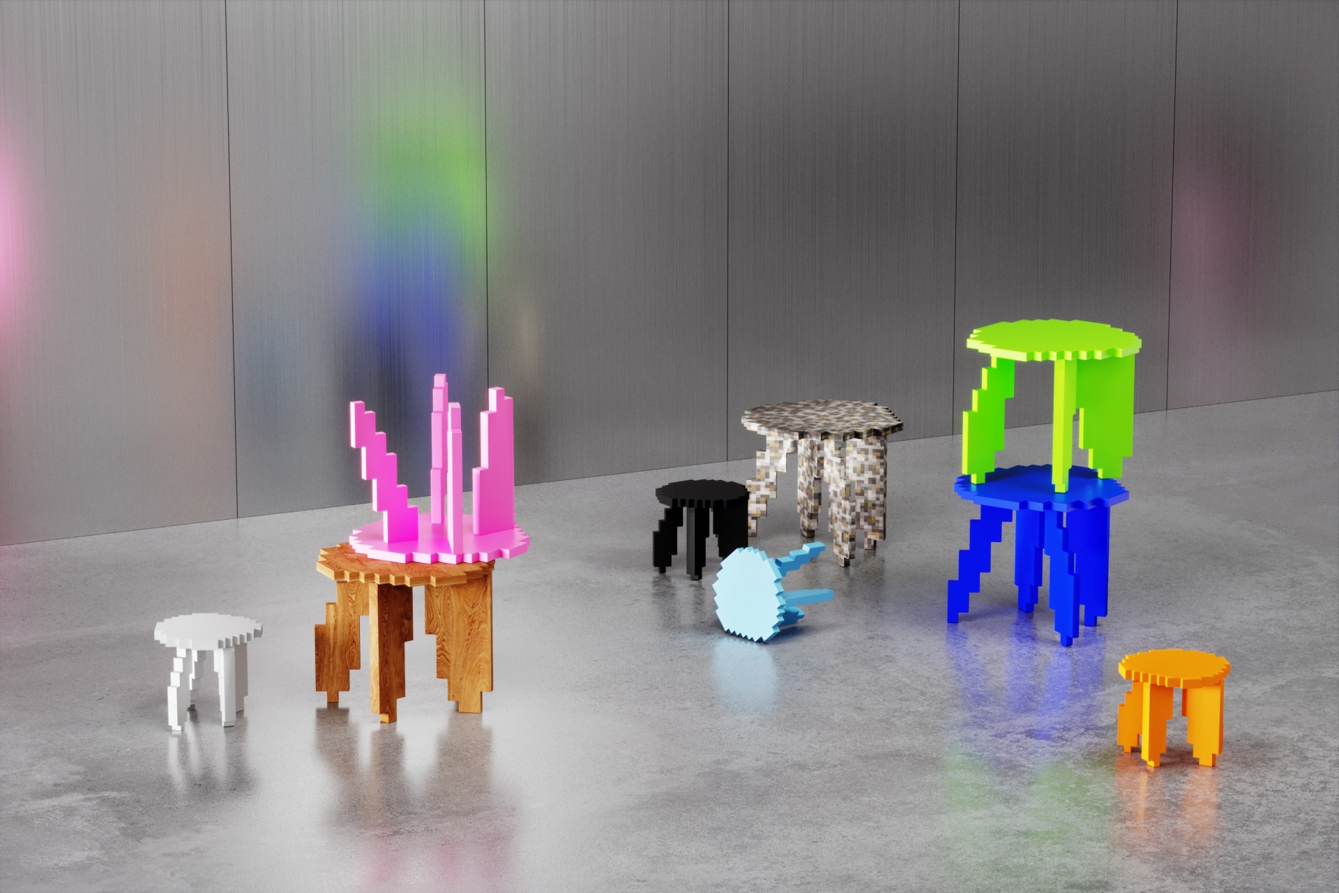 Trao luu ghe pixel, guong 'quai vat' giong game dien tu hinh anh