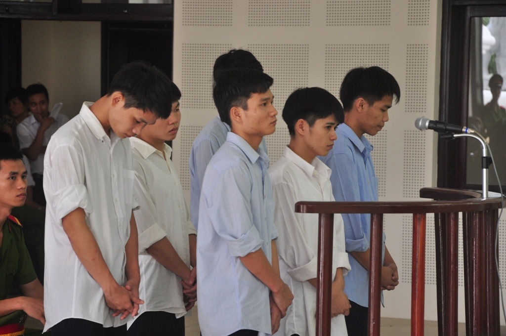 Các bị cáo tại Tòa