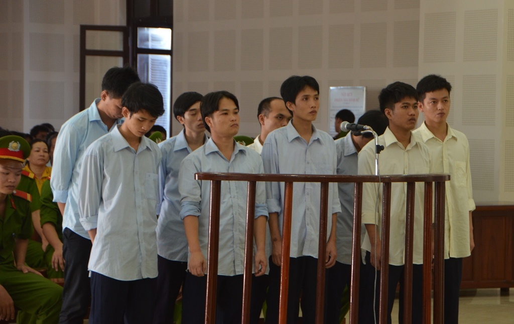 Các bị cáo tại Tòa.