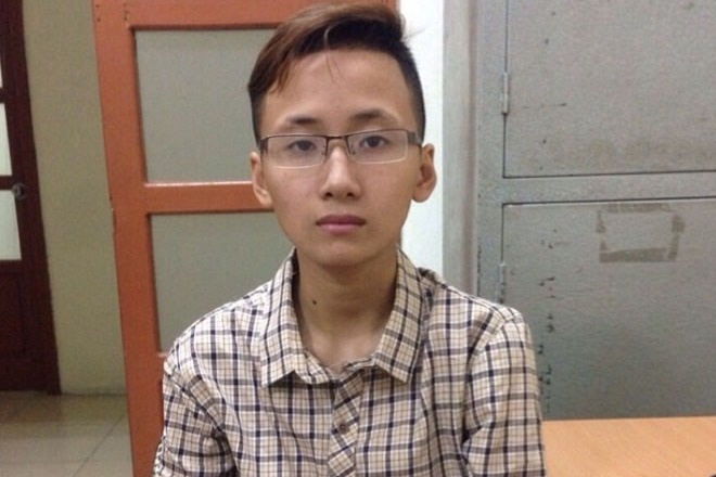 Linh tại cơ quan công an.