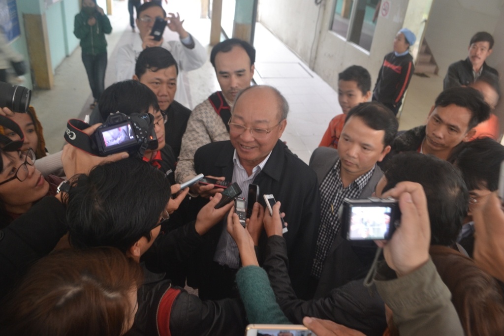 Bác sĩ Nguyễn Quốc Triệu cho biết, hiện sức khỏe ông Thanh tiến triển khá tốt.