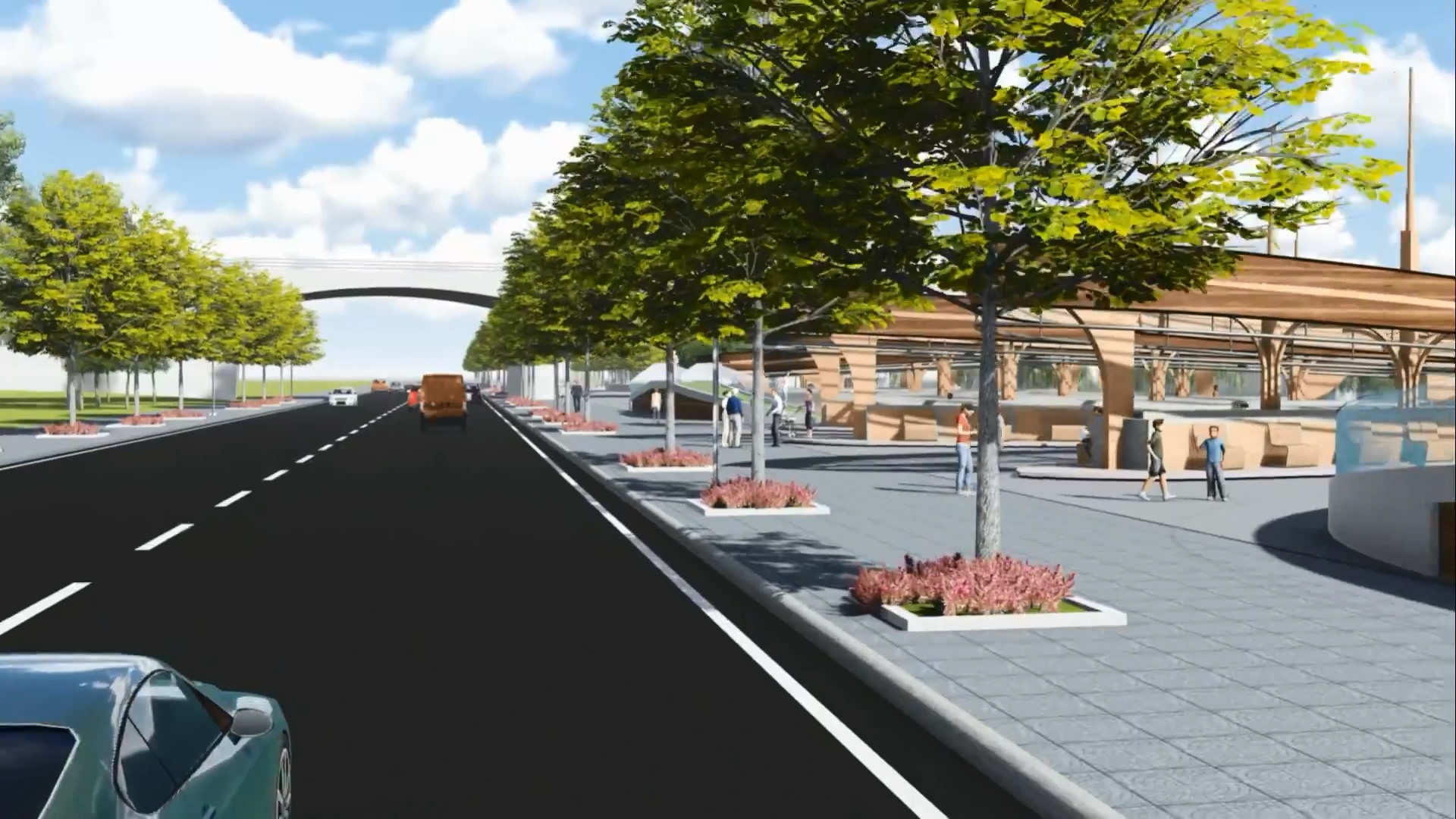 yêu cầu chủ đầu tư hoàn thiện thêm Đề án theo như phuơng án đảm bảo an ninh trật tự, ATGT, điểm đậu đỗ xe và hành lang cho người đi bộ, vệ sinh môi trường, nhà vệ sinh, thu gom rác thải và nước thải, giá cho thuê gian hàng, phương thức hỗ trợ ban đầu dành cho các hộ kinh doanh thuê gian hàng; đặc biệt là làm việc lại với Sở TN&MT để xác định lại là thuê đất hay chỉ thuê mặt bằng và vỉa hè, và thời hạn cho thuê cụ thể.