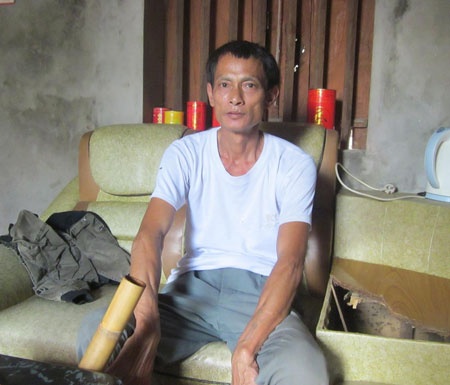 Ông Ngô Văn Doãn - một người may mắn thoát chết.