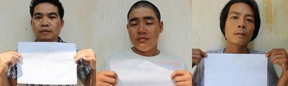 No, Điền và Nghiệp tại cơ quan công an.