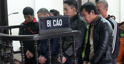 Các bị cáo tại Tòa.
