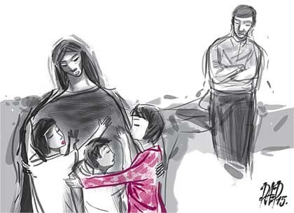 Me kien con tho doi 'tien tu' cua chong hinh anh