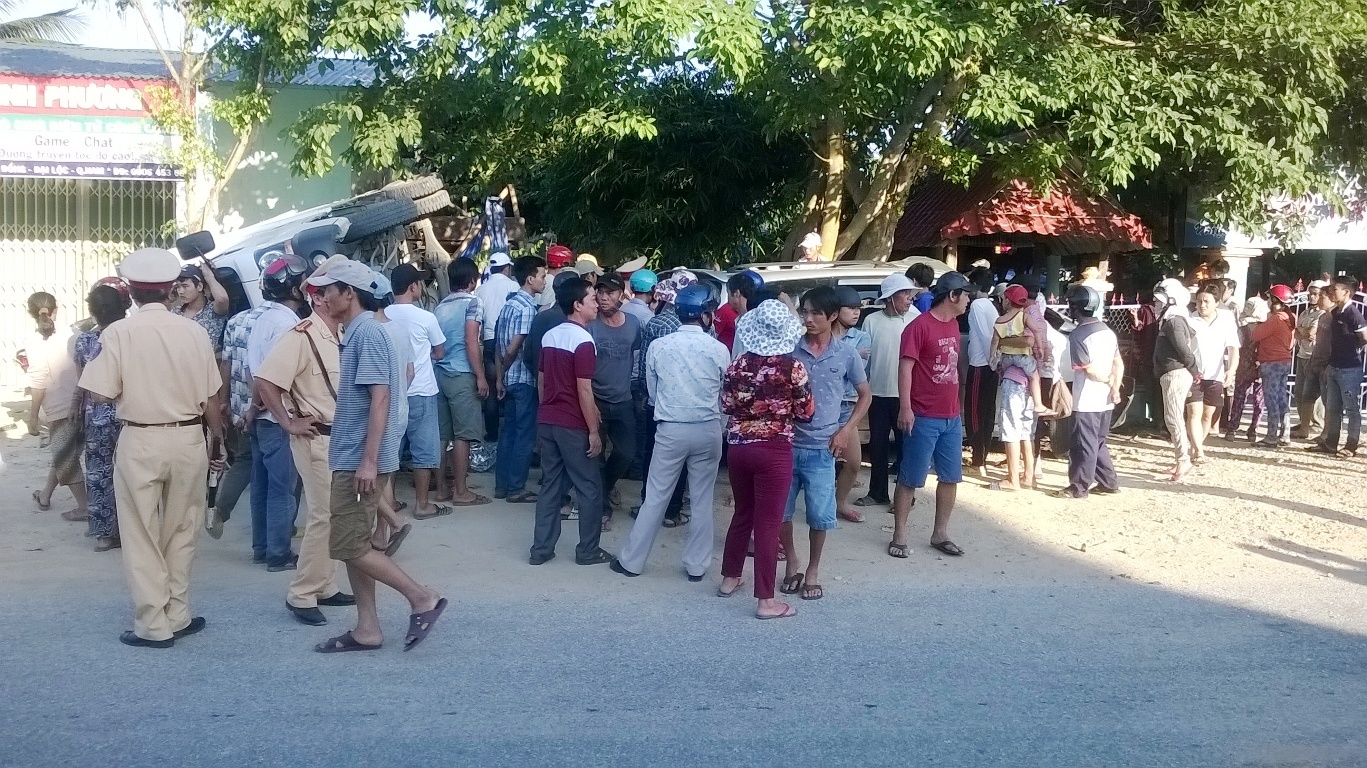 Hiện trường vụ tai nạn.