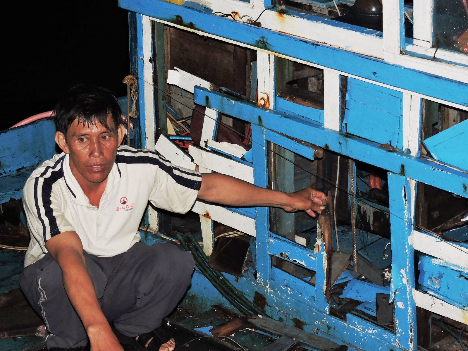 Ngu dan Quang Ngai bi ngan can, cuop tai san hinh anh