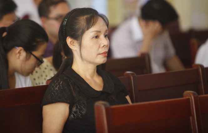 Người làm chứng Nguyễn Thị Thu Hà.