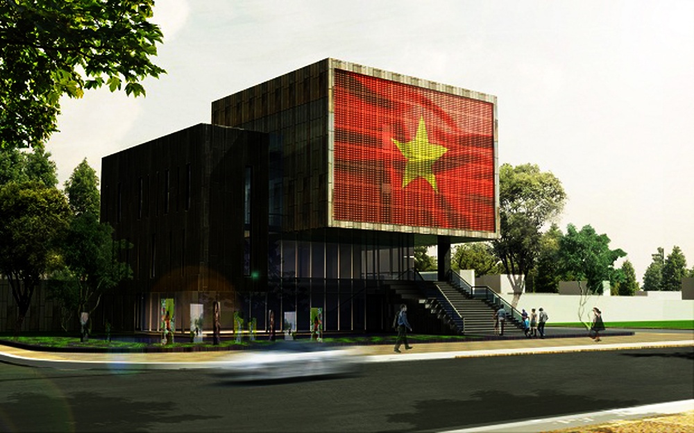 Mô hình Nhà trưng bày Hoàng sa.