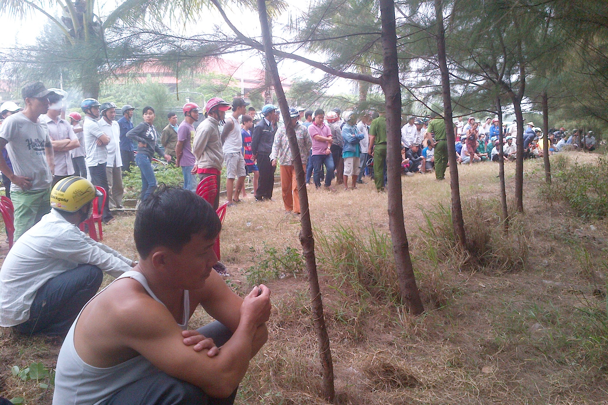 Nguoi phu nu treo co chet o rung thong ven duong hinh anh